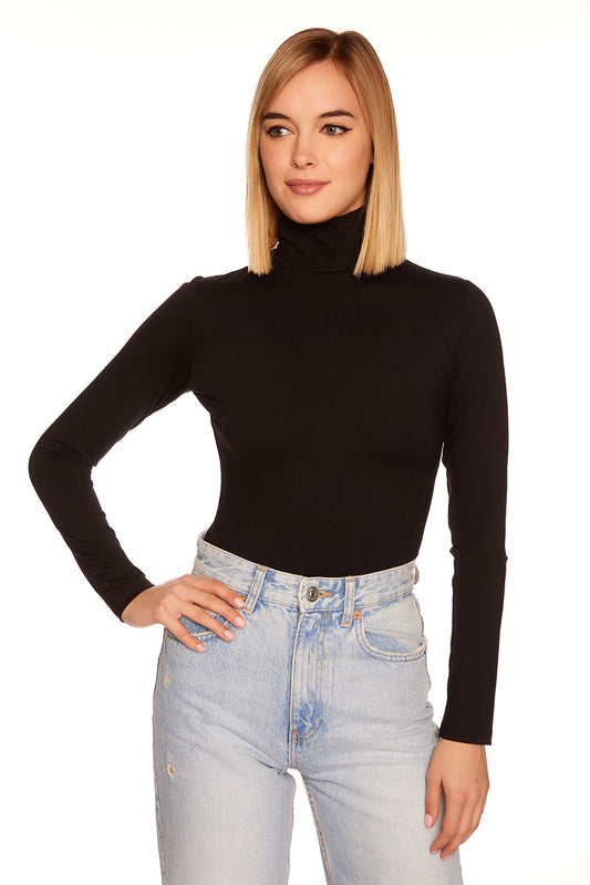 essential long sleeve turtleneck top